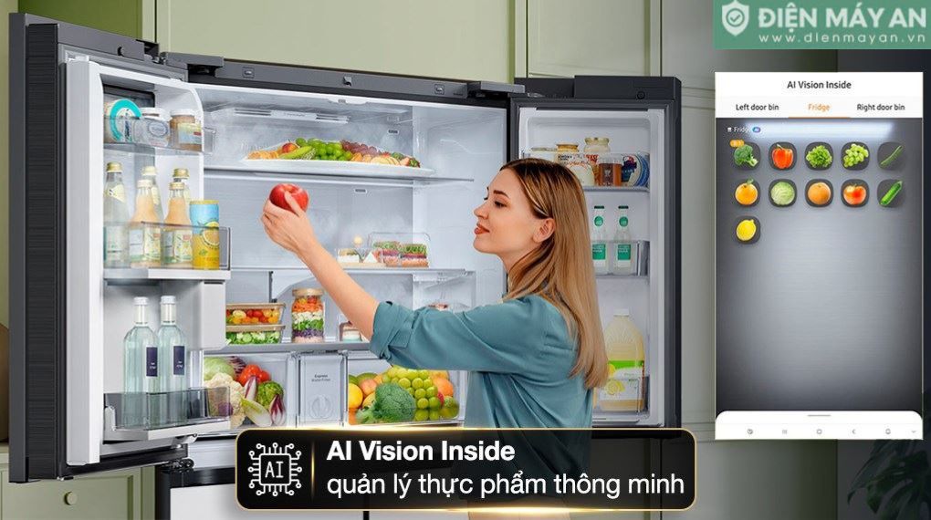 Tủ lạnh Samsung Inverter 636 lít Multi Door Bespoke RF65DB990012SV